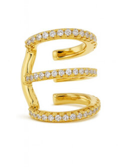 BILLION AVENUE Trio Ivy Earcuff Gold