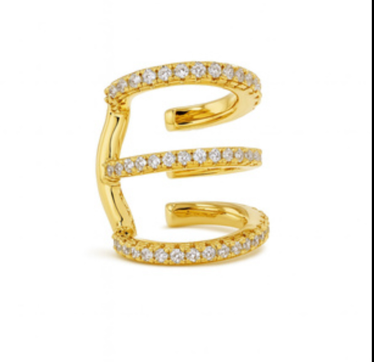 BILLION AVENUE Trio Ivy Earcuff Gold