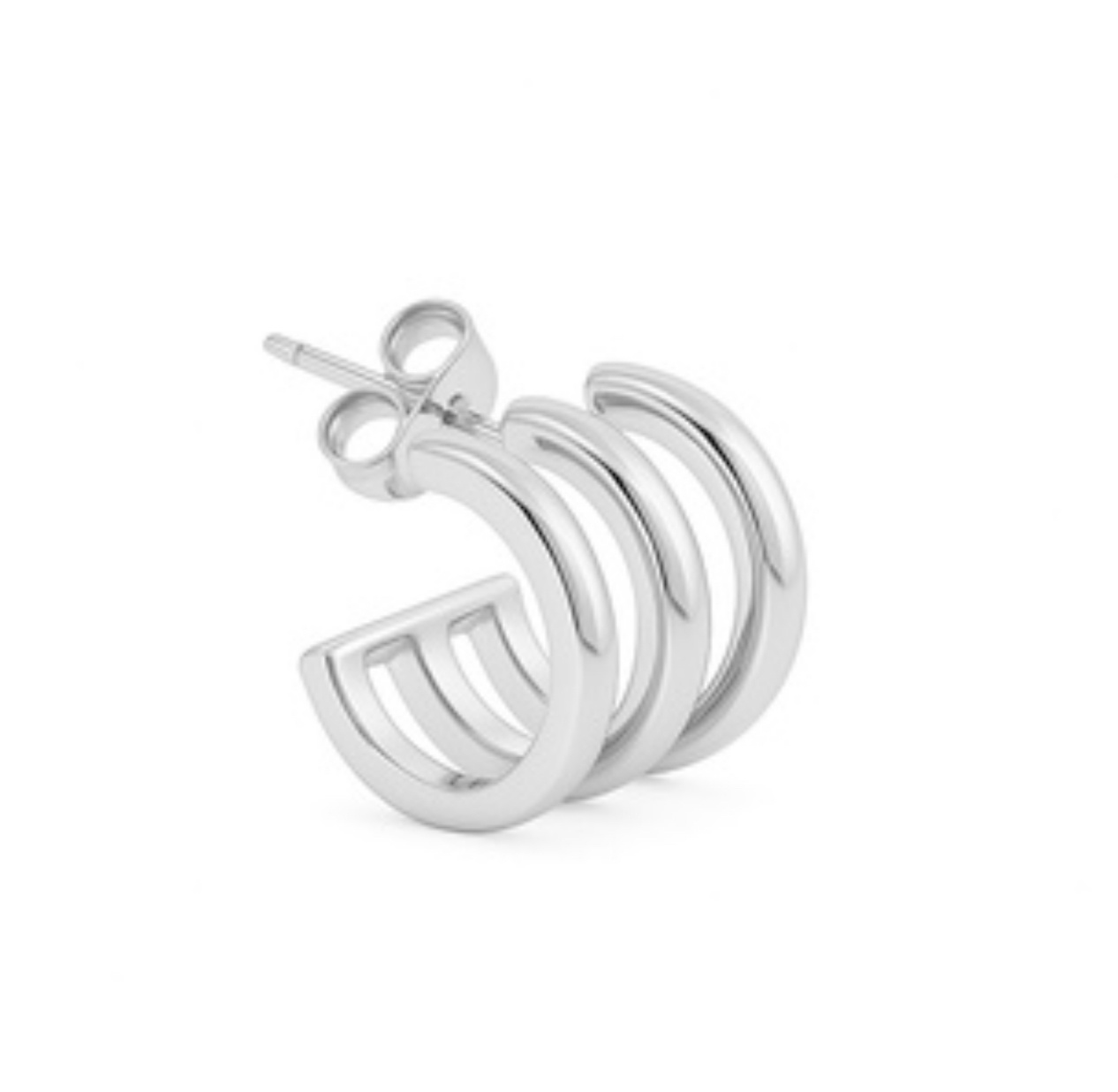 BILLION AVENUE Trio Iva Earstud Silver