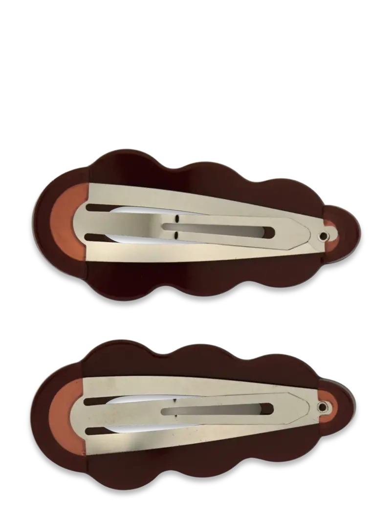 SUI AVA Wavy Bow Clip Brown