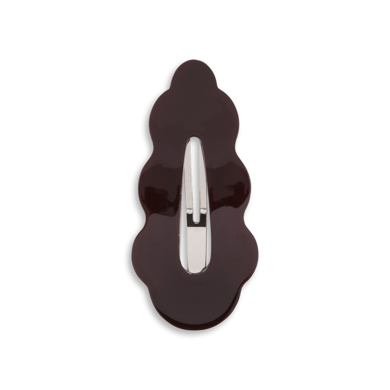 SUI AVA Wavy Bow Clip Brown