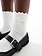 SUI AVA Pearly Bow Socks White