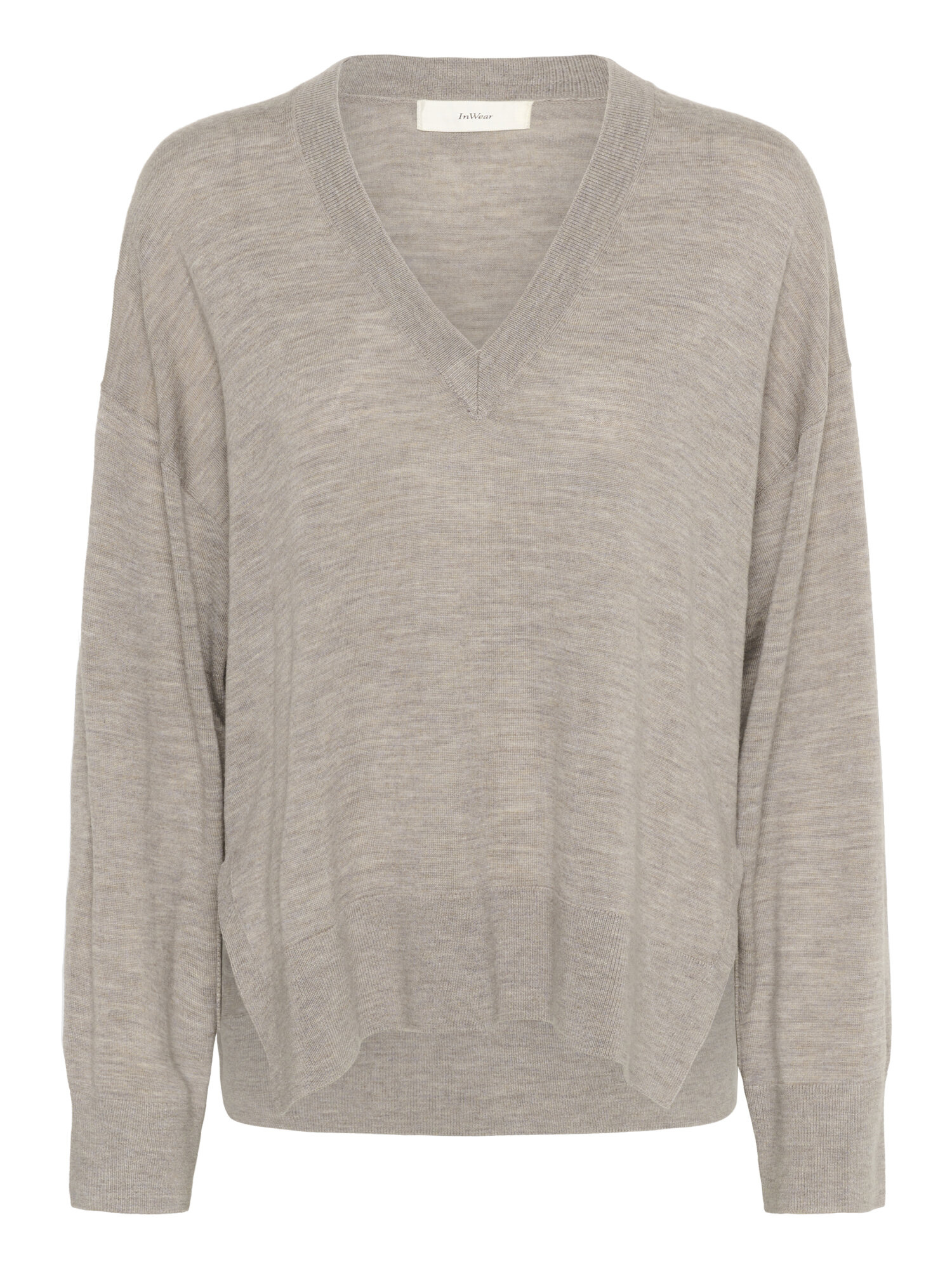 INWEAR GitoIW V-neck Zandgrijs