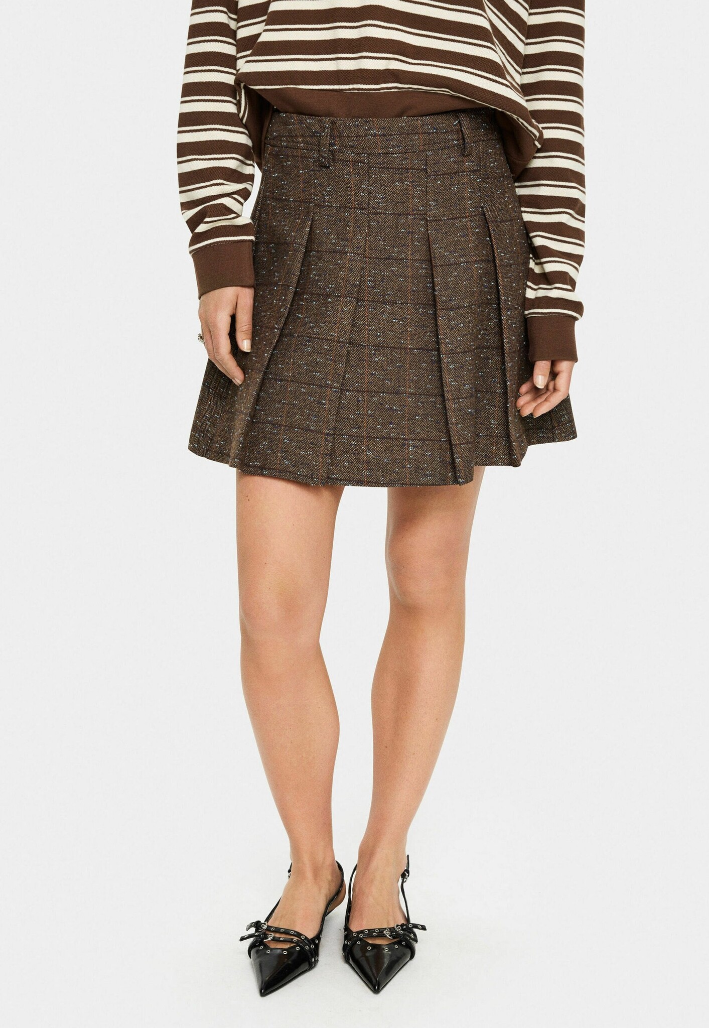 SAINT TROPEZ Marisol SZ Skirt Brown