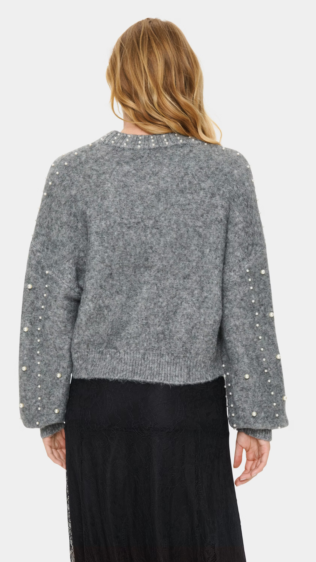 SAINT TROPEZ Madeleine Pullover Grijs