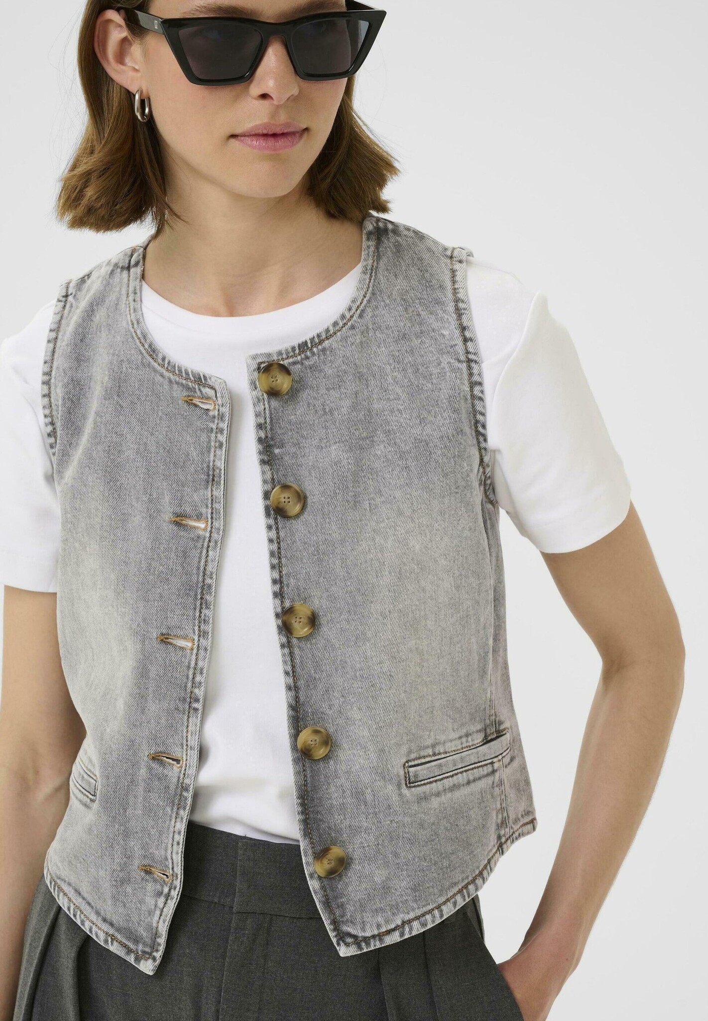 INWEAR NanasIW Waistcoat Grey