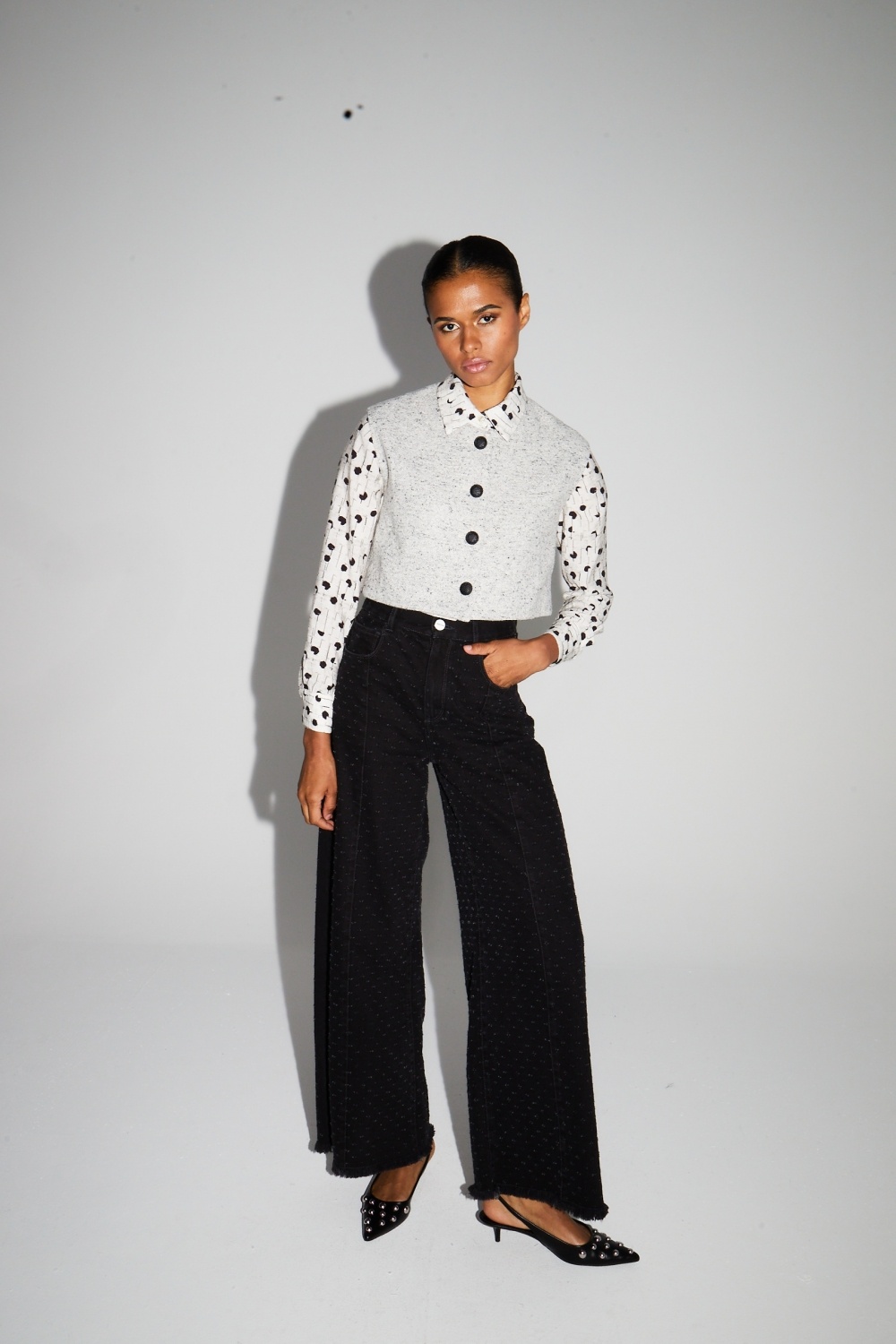 IMPREVU Veste CM Chine Grey