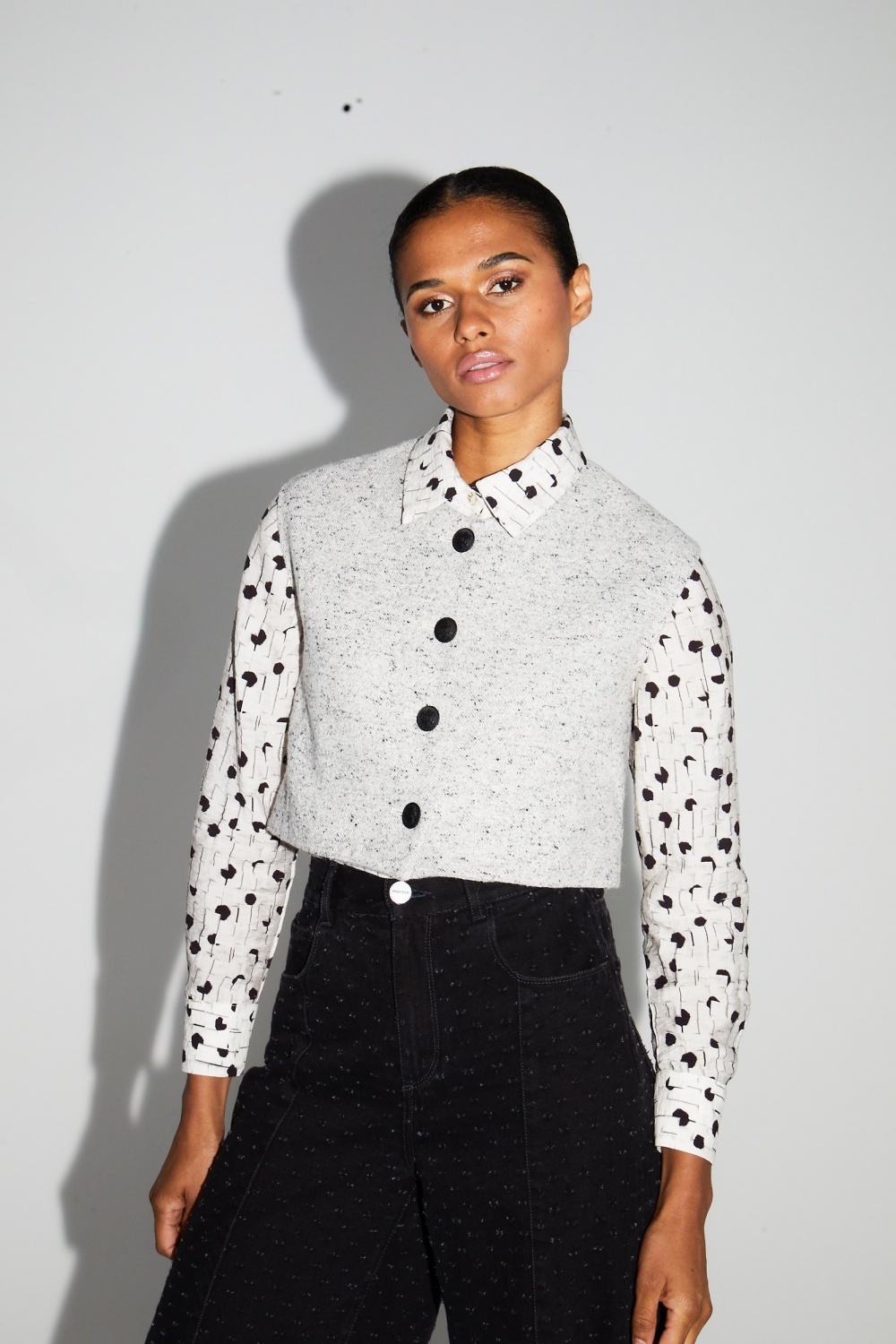 IMPREVU Veste CM Chine Grey