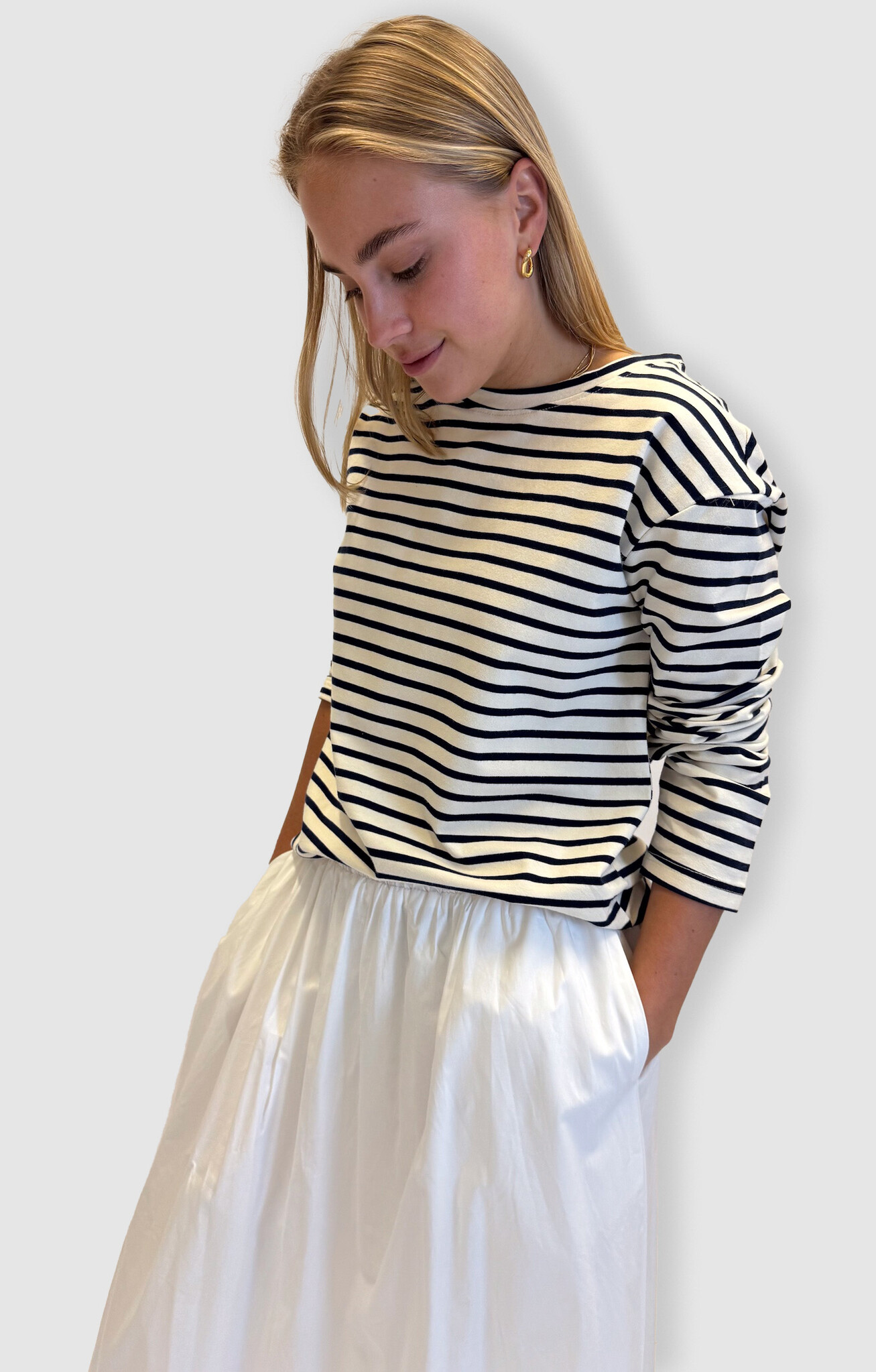 MM Stripes Mio T-shirt Black White