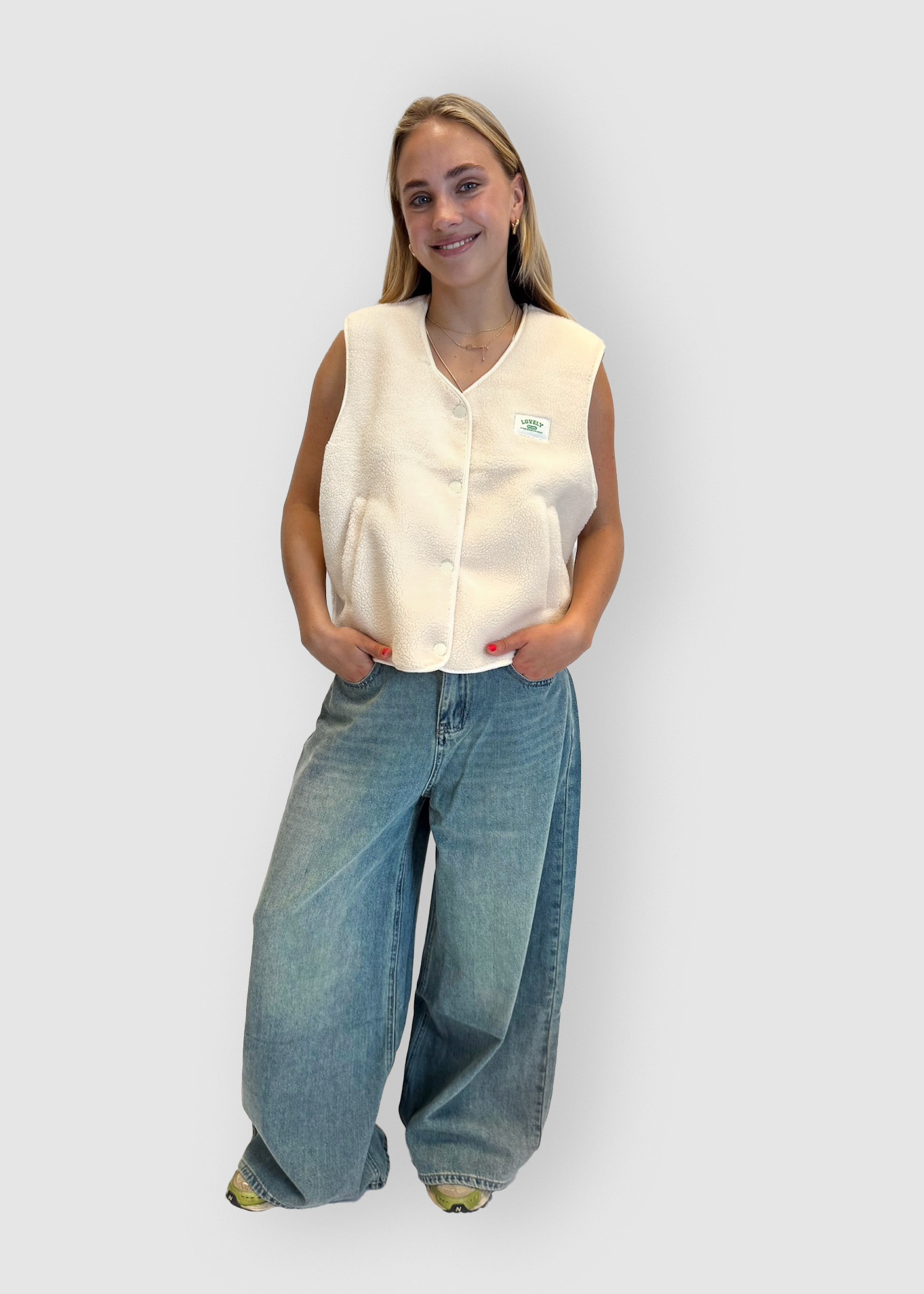 MM Azra Neon Creme Gilet