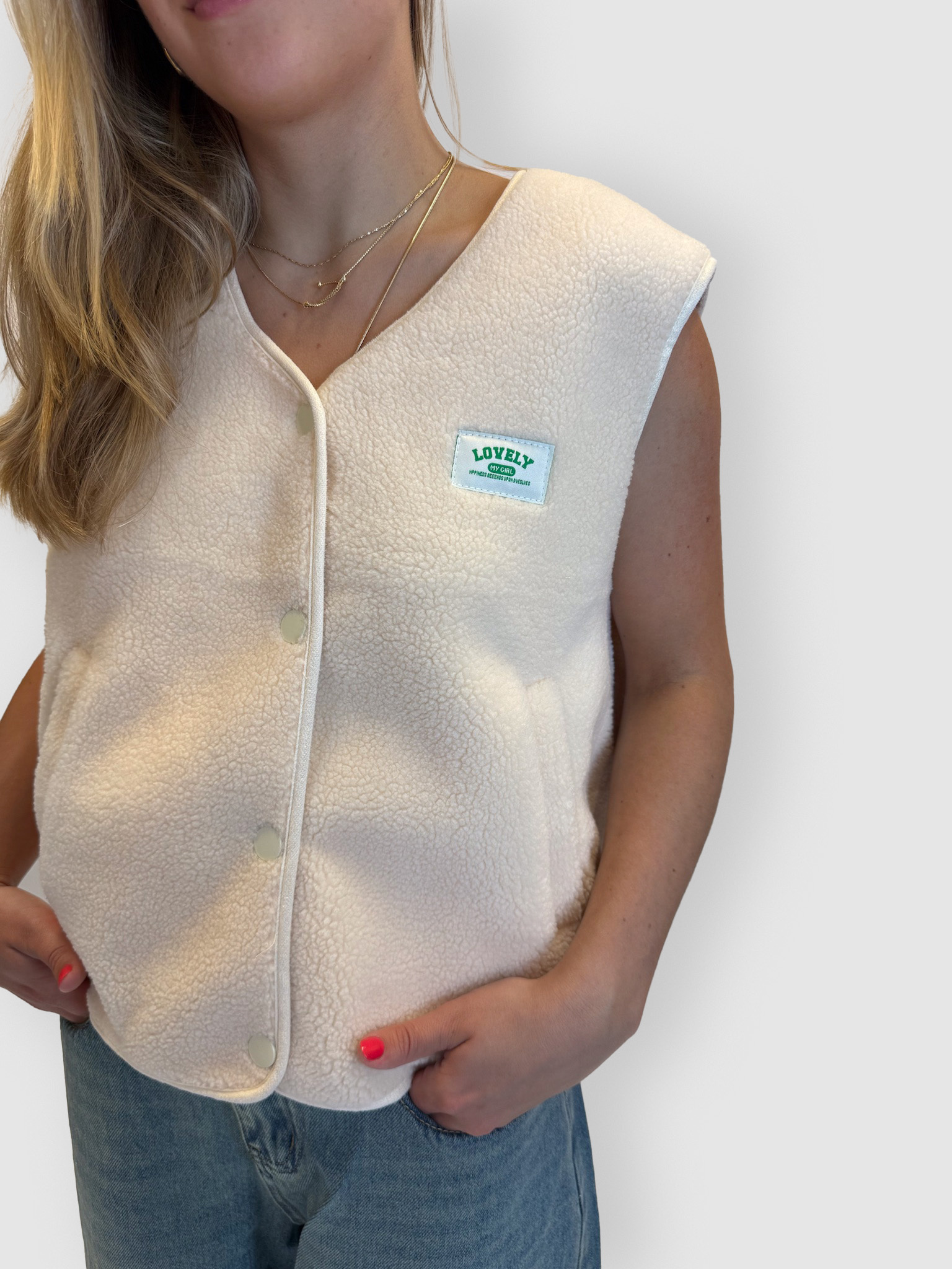 MM Azra Neon Creme Gilet