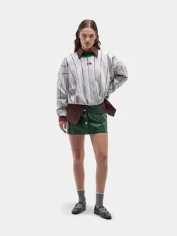 LAAGAM Kelly Grey Sweater Green