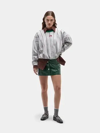 LAAGAM Kelly Grey Sweater Green