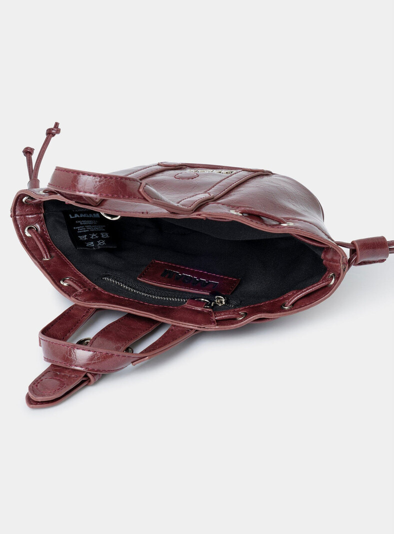LAAGAM Mini Darling Burgundy Bag