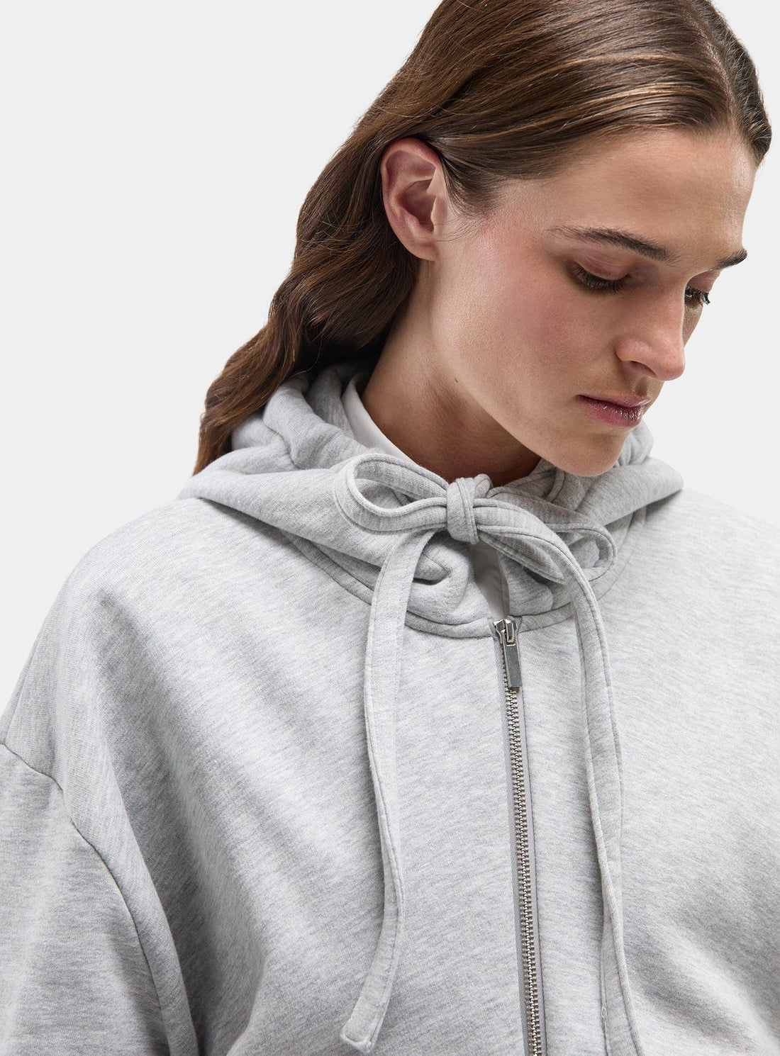 LAAGAM Detroit Sweater Ruched Grijs