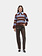 LAAGAM Graz Striped Polo Knit Bruin