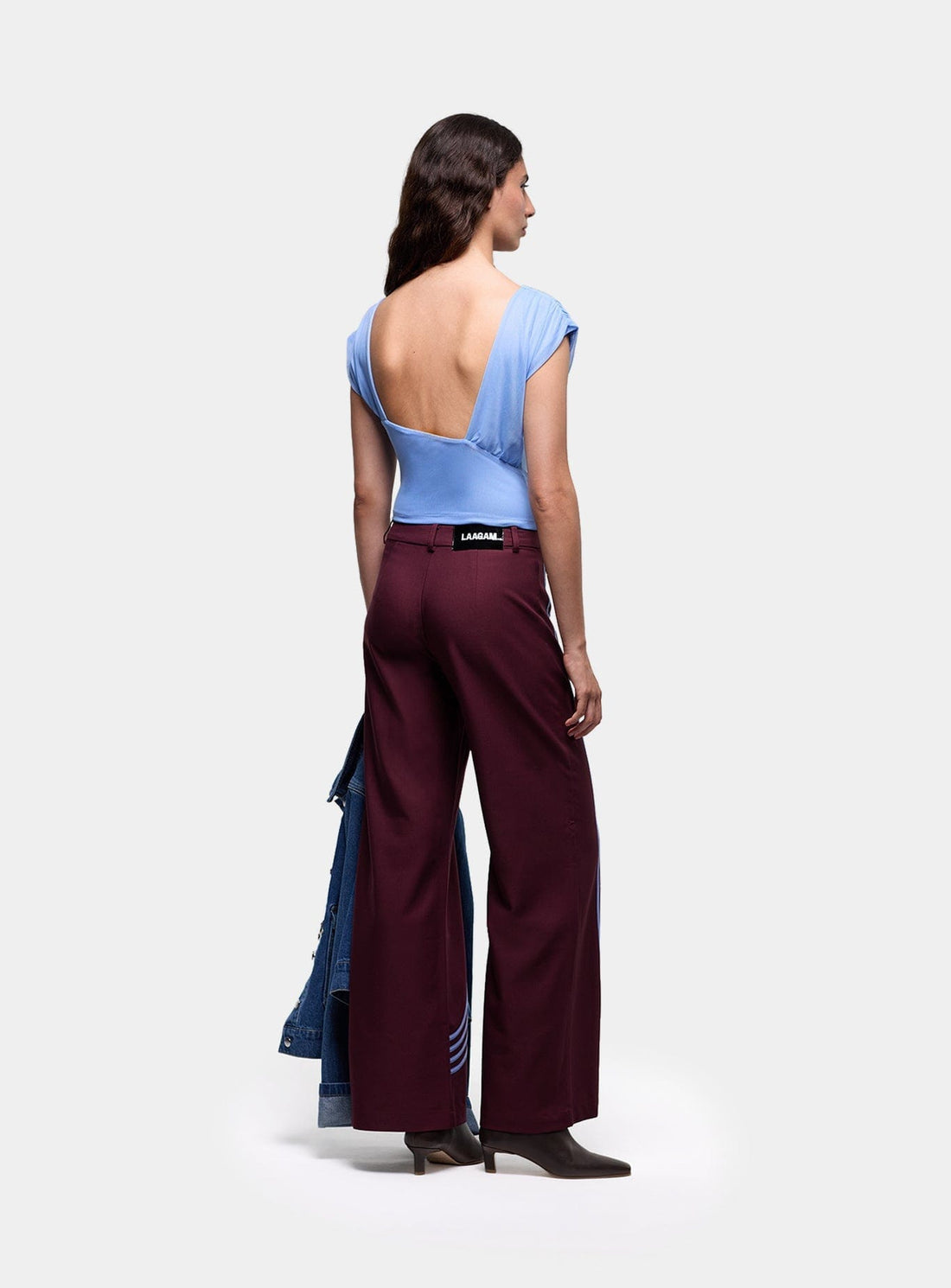 LAAGAM Zion Burgundy Pants