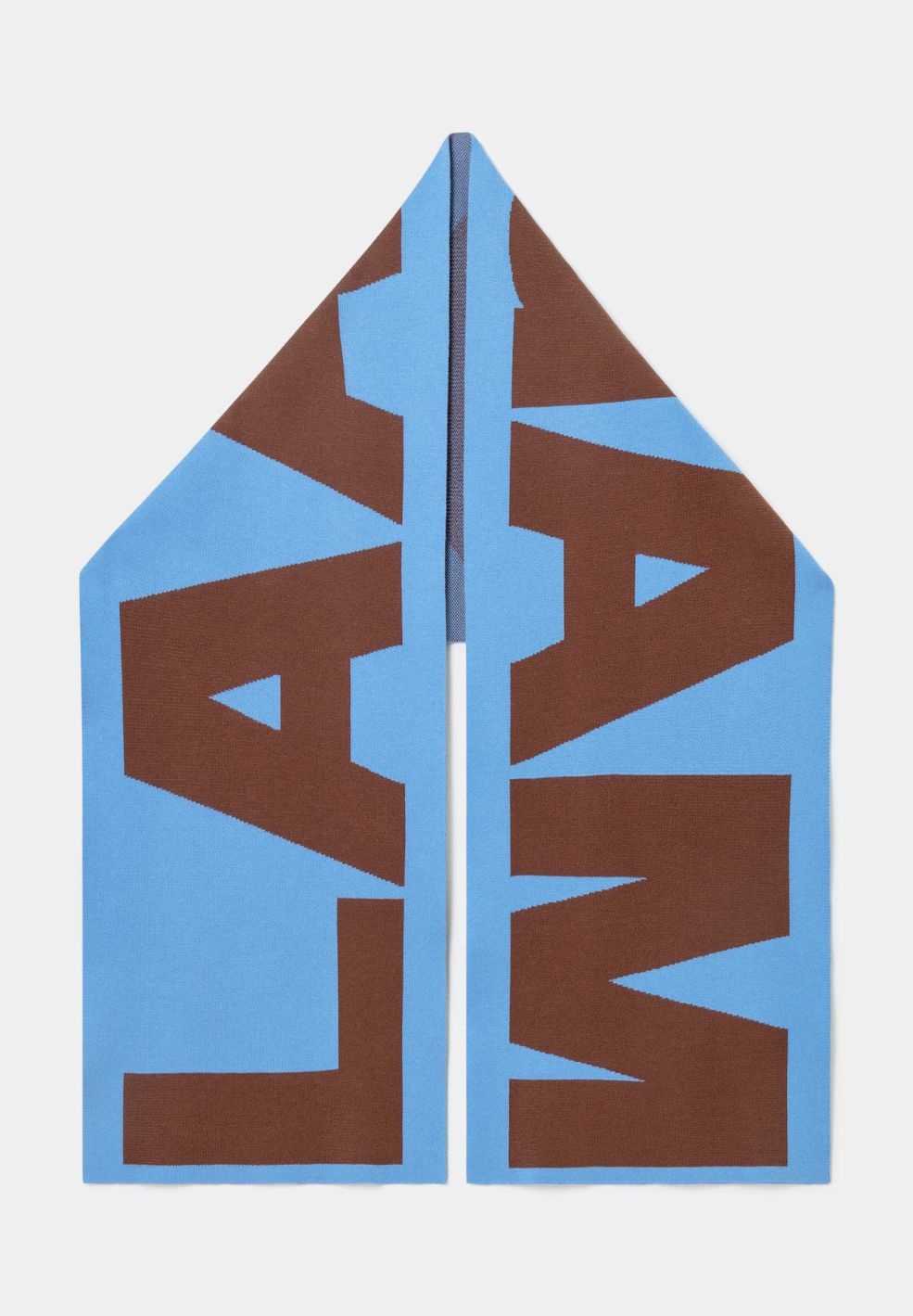 LAAGAM Damson Logo Scarf Blauw