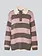 SAINT TROPEZ LikamSZ Striped Polo Cardigan