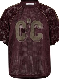 CO'COUTURE Trey CC Lace Tee Walnut