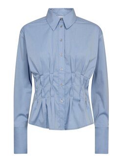CO'COUTURE Poppy CC Pleat Waist Shirt Pale Blue