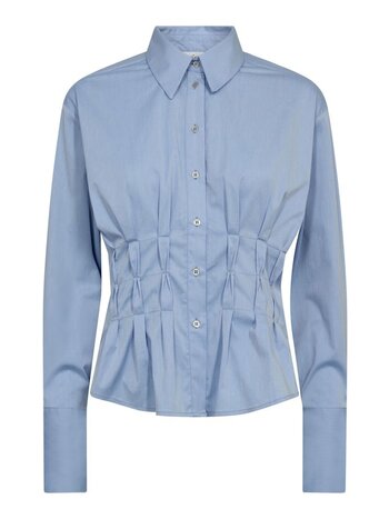CO'COUTURE Poppy CC Pleat Waist Shirt Pale Blue