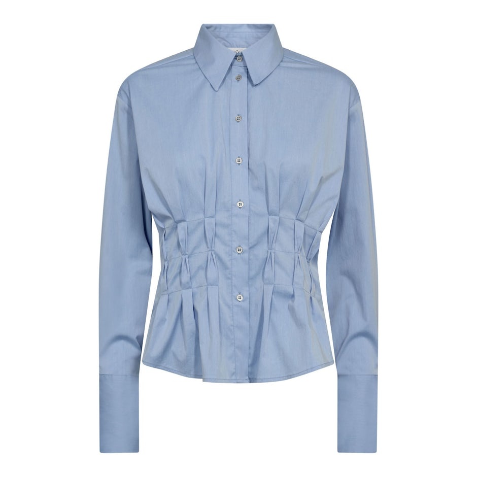 CO'COUTURE Poppy CC Pleat Waist Shirt Pale Blue
