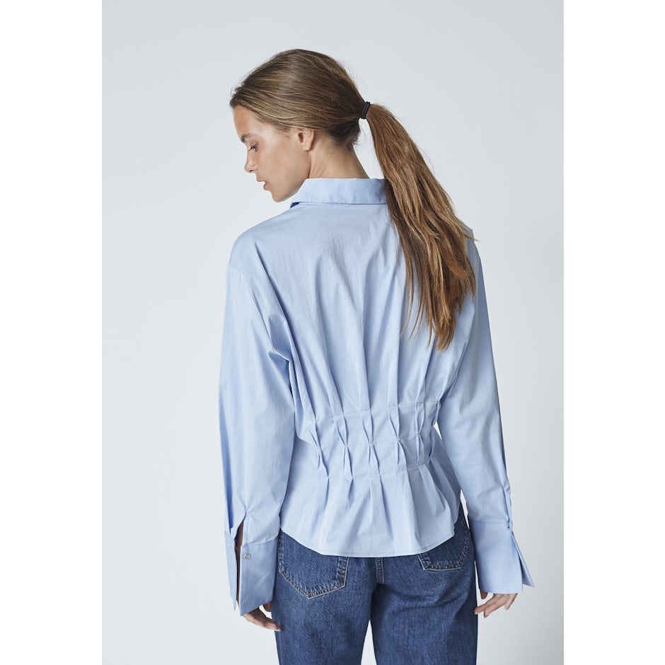 CO'COUTURE Poppy CC Pleat Waist Shirt Pale Blue