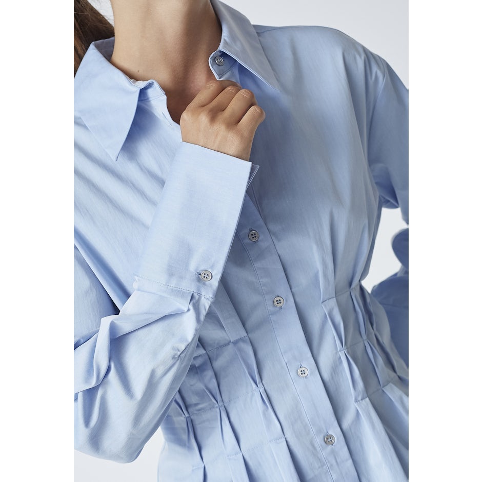 CO'COUTURE Poppy CC Pleat Waist Shirt Pale Blue