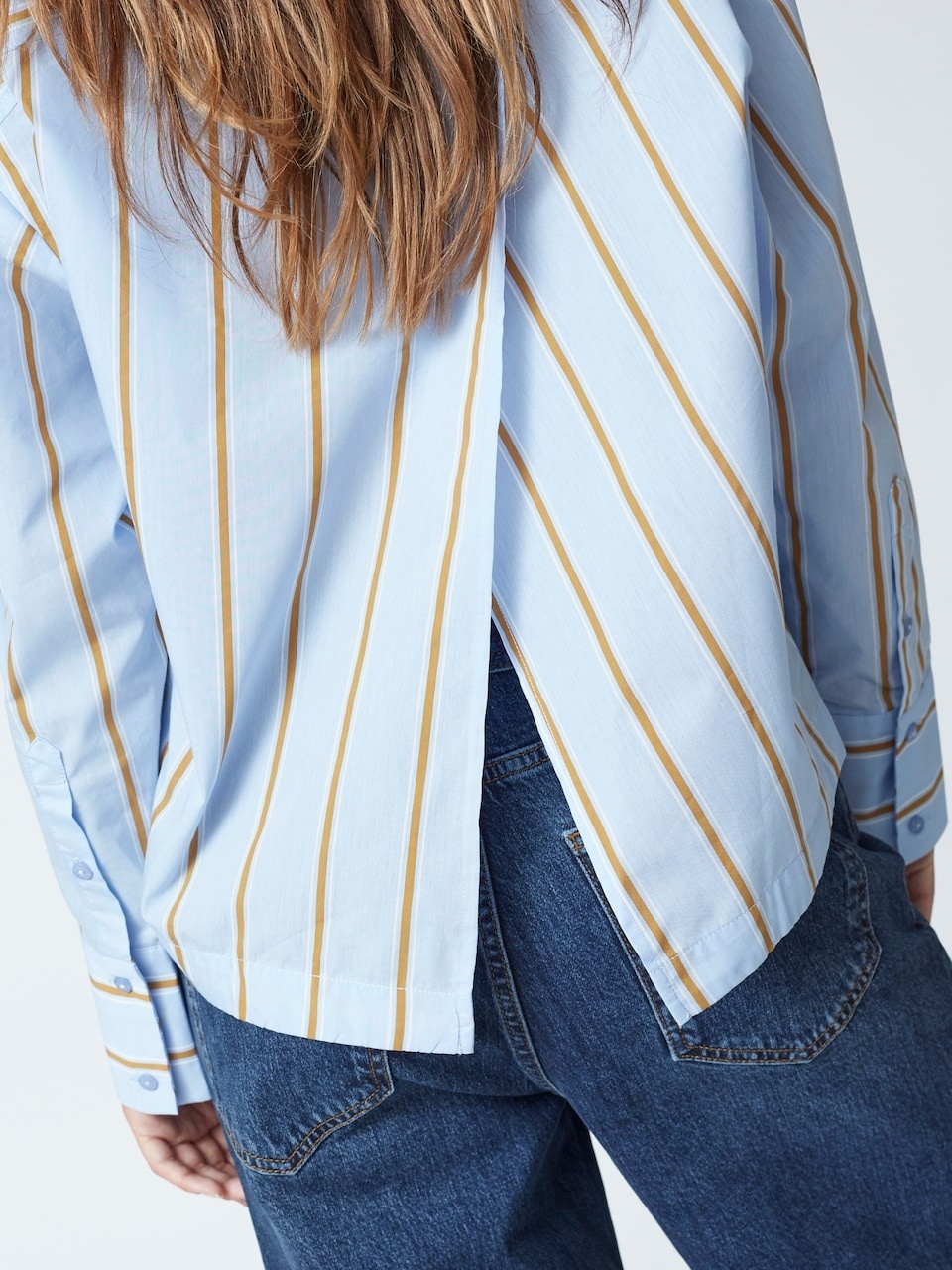 CO'COUTURE AmoraCC Stripe V-shirt Pale Blue