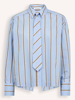 CO'COUTURE AmoraCC Stripe V-shirt Lichtblauw