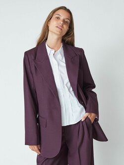 CO'COUTURE Almira CC Fitted Blazer Plum