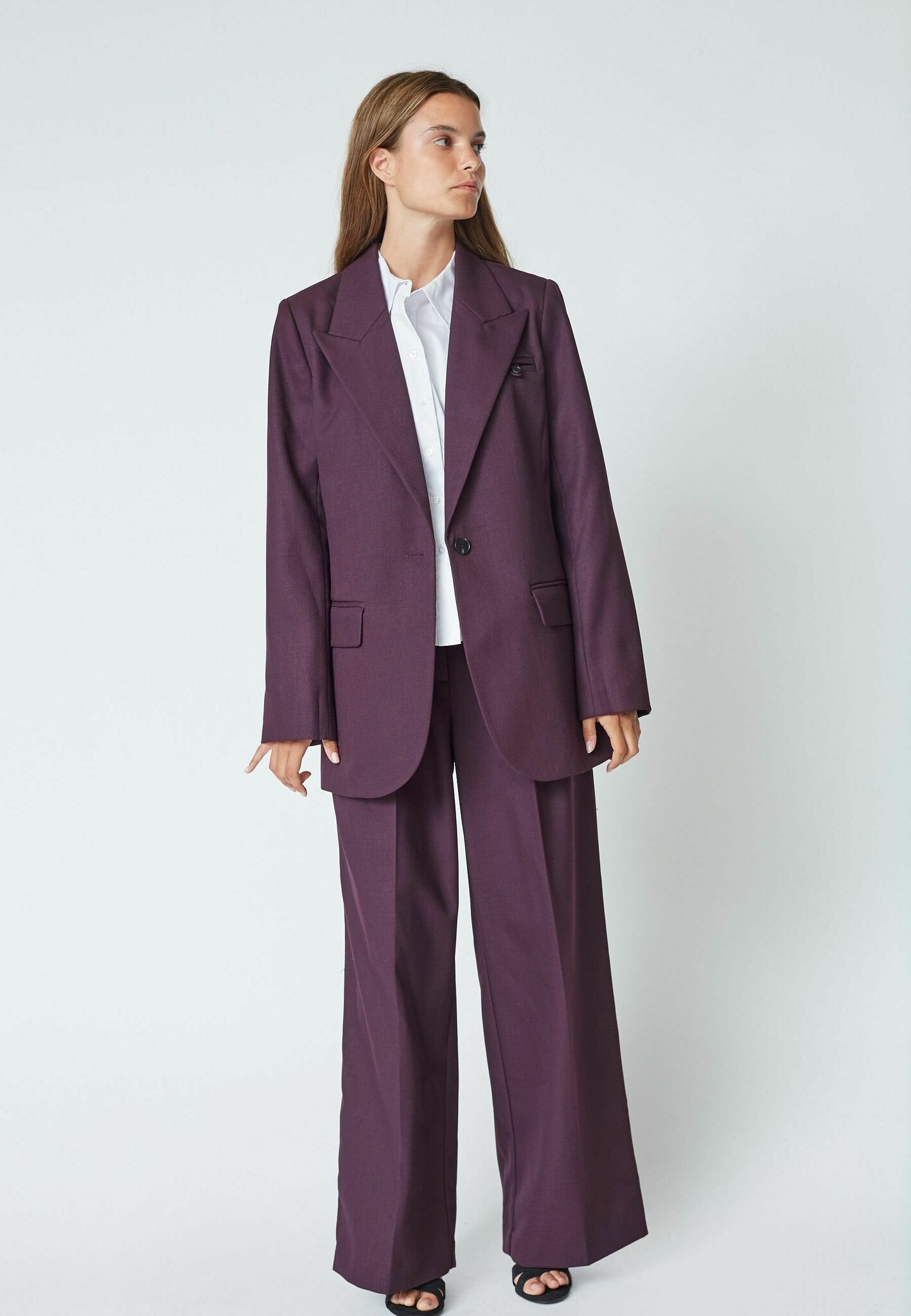 CO'COUTURE Almira CC Fitted Blazer Plum
