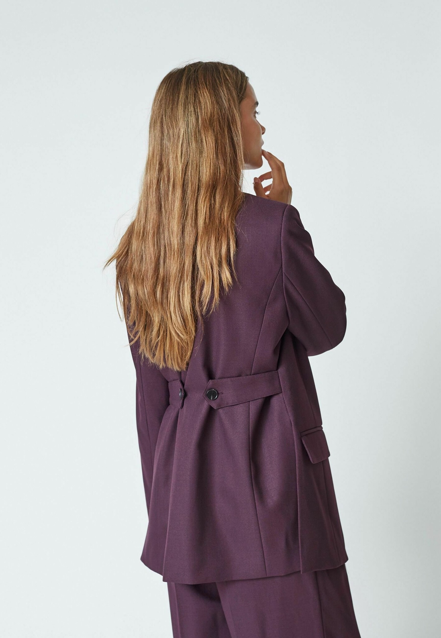 CO'COUTURE Almira CC Fitted Blazer Plum