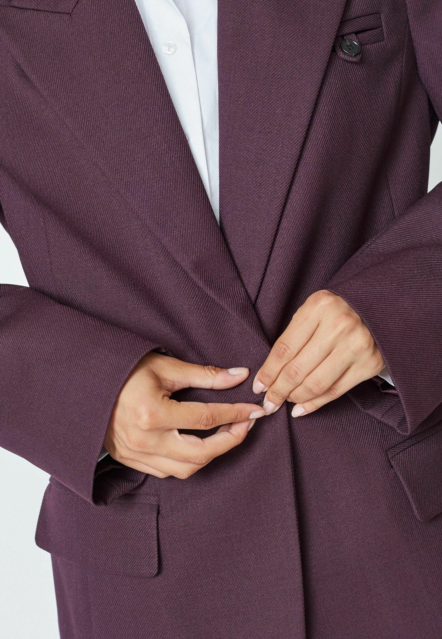 CO'COUTURE Almira CC Fitted Blazer Plum