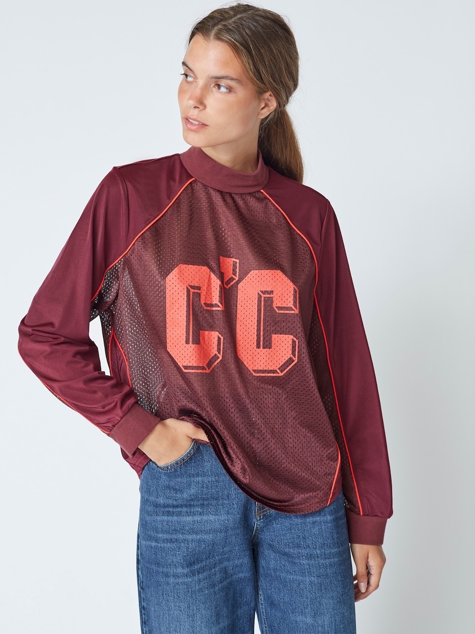 CO'COUTURE Trey Longsleeve Winered