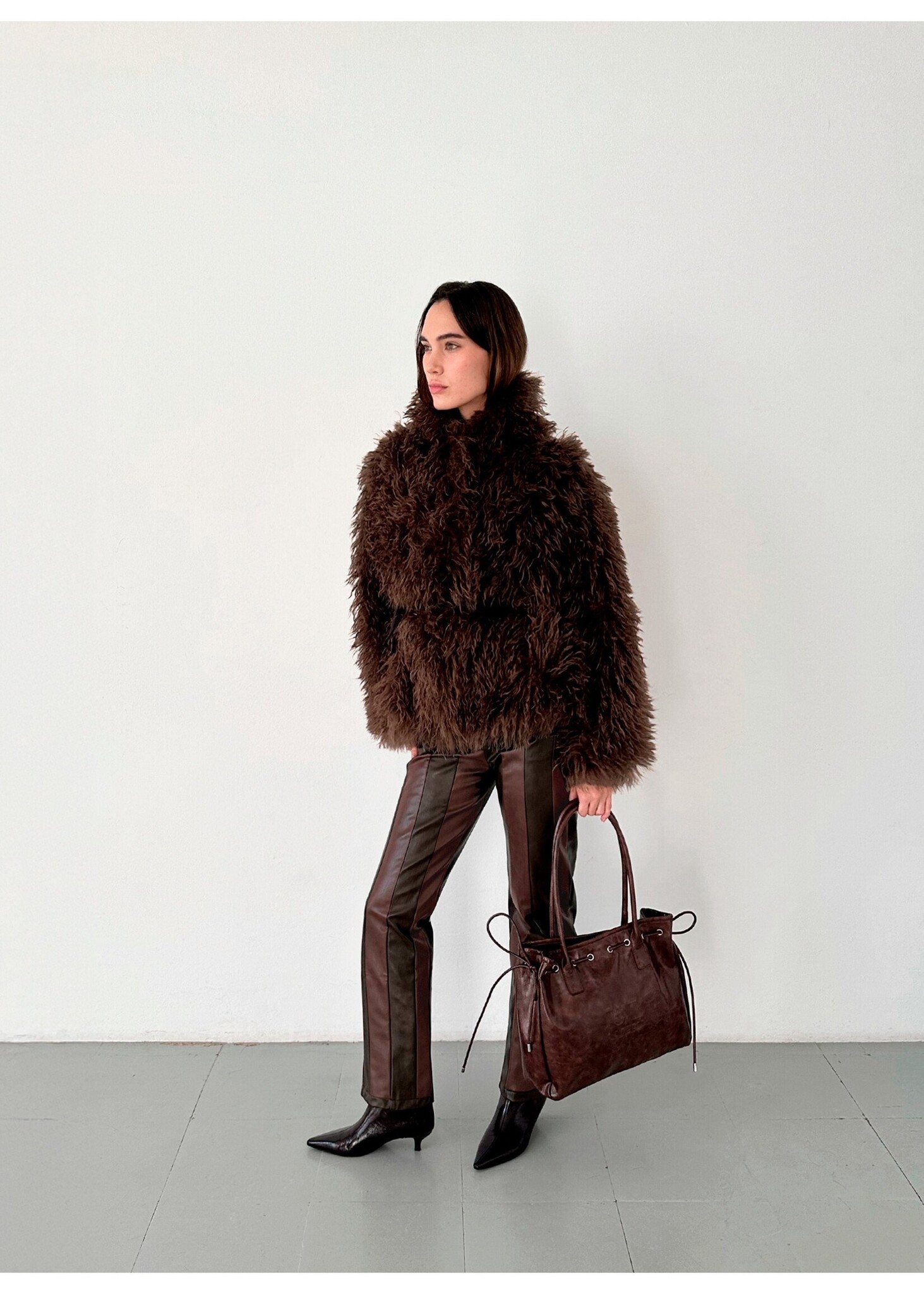 LAAGAM Zoya Jacket Brown