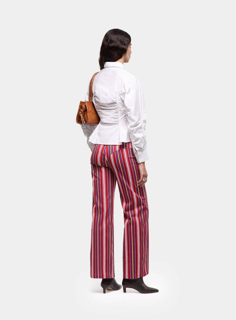 LAAGAM Belleville Blouse Ruched Wit