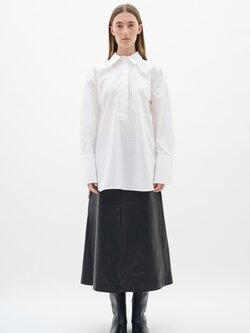 INWEAR DallaIW Pleated Shirt Wit