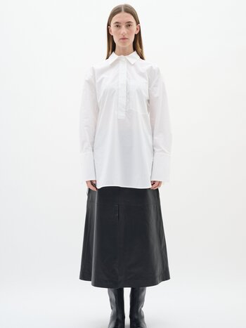 INWEAR DallaIW Pleated Shirt Wit
