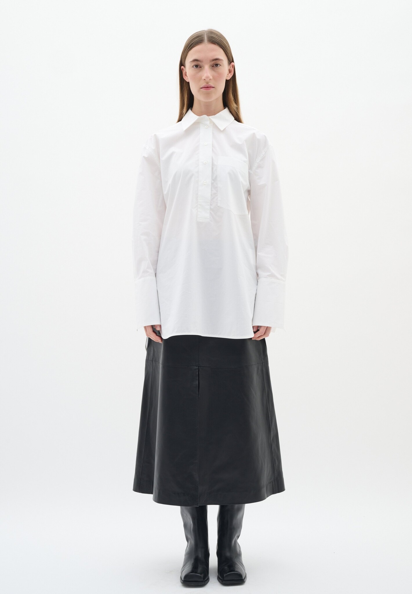 INWEAR DallaIW Pleated Shirt White