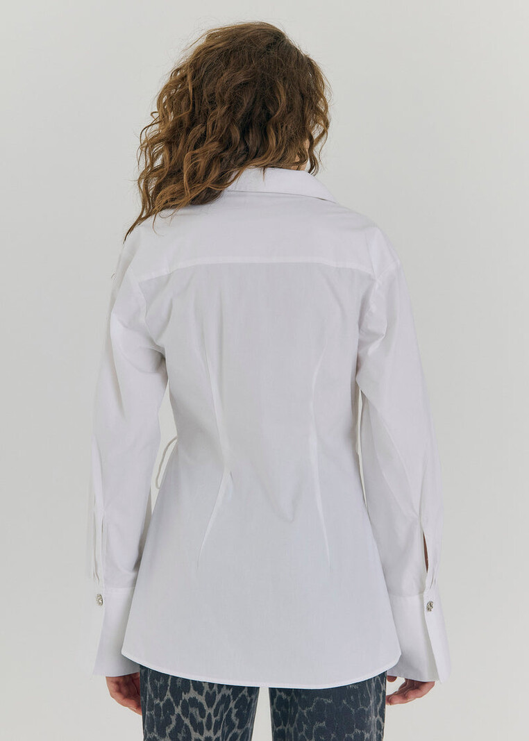 NORR Fraser Wrap Shirt White