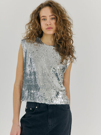 NORR Emma SL Top Silver