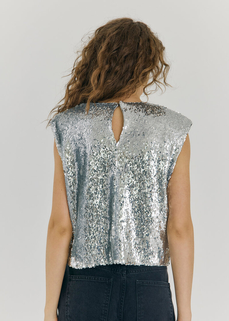 NORR Emma SL Top Silver