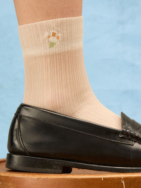 BECK SONDERGAARD Floral Sheer Berken Wit