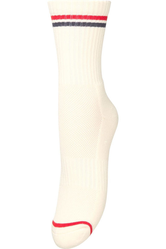 BECK SONDERGAARD Sporty Cotta Sock Buttercream White