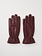 BECK SONDERGAARD Smooth Leather Gloves Burgundy