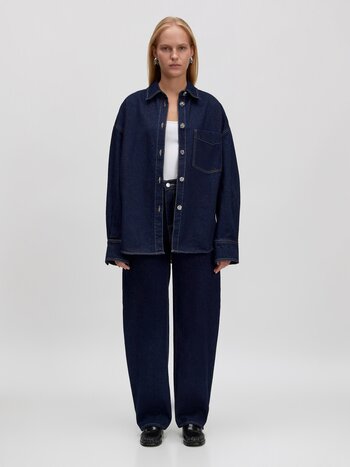 EDITED Theodora Pants Dark Blue