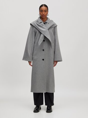 EDITED Alea Wool Coat Grey Melange
