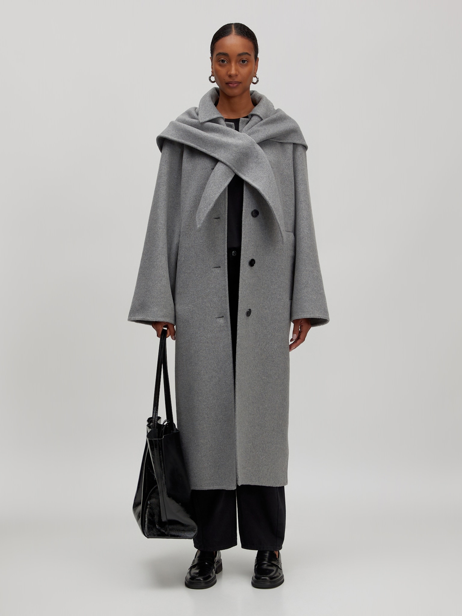 EDITED Alea Wool Coat Grey Melange